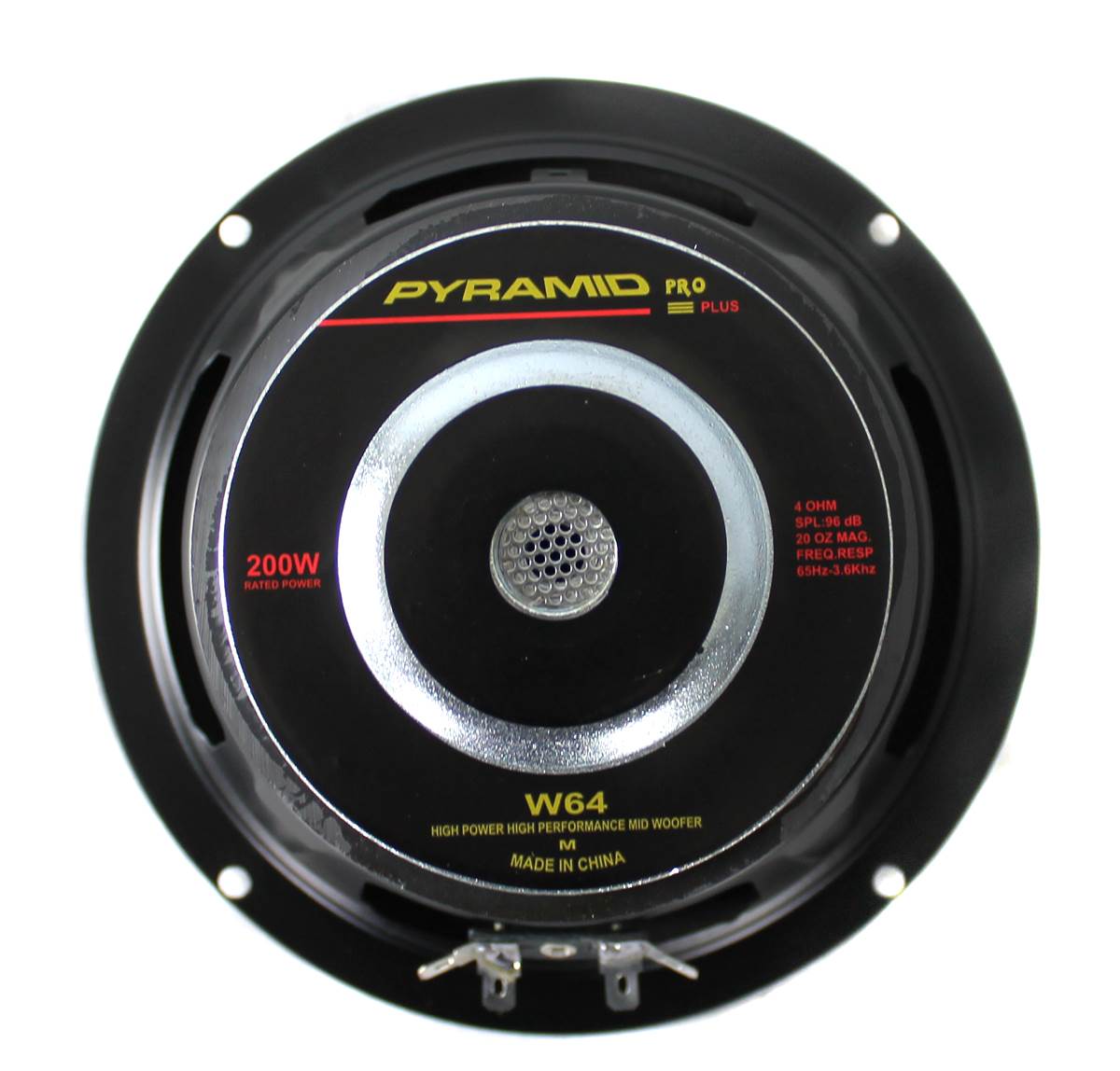Pyramid W64 6.5" 200 Watt Car Audio Midrange Bass Poly Woofer Speaker(For Parts) - VMInnovations