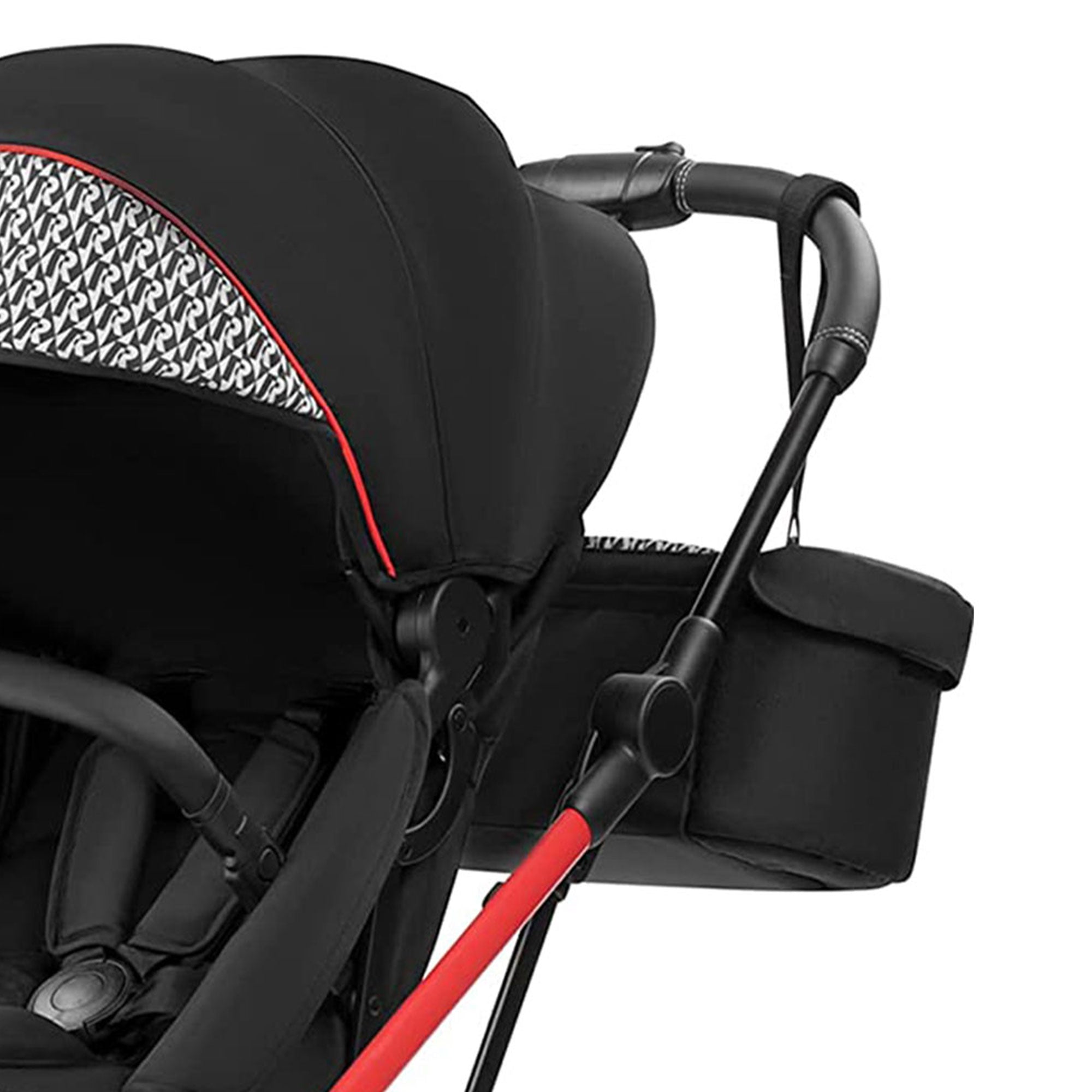 RoyalBaby 360 Reversible Seat Compact Fold Portable Stroller,Black/Red(Open Box) - VMInnovations