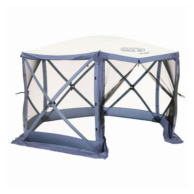 CLAM Quick-Set Escape 11.5' x 11.5' Portable Outdoor Canopy Shelter, Blue (Used) - VMInnovations