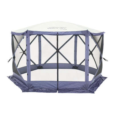 CLAM Quick-Set Escape 11.5' x 11.5' Portable Outdoor Canopy Shelter, Blue (Used) - VMInnovations