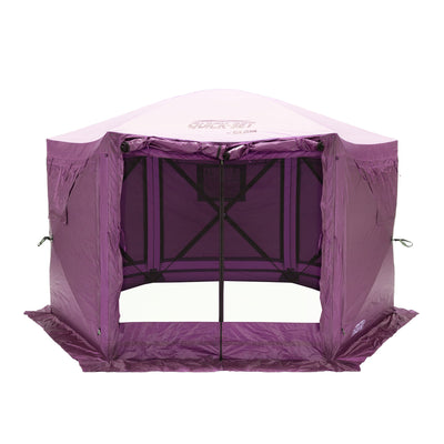 CLAM Quick-Set Pavilion 12.5 x 12.5 Ft Portable Outdoor Canopy, Plum (Used)