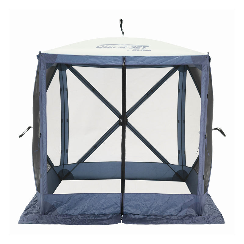 CLAM Quick-Set Traveler 6 x 6 Ft Portable Outdoor 4 Sided Canopy Shelter, Blue