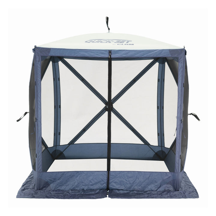 CLAM Quick-Set Traveler 6x6 Ft Portable 4 Sided Canopy Shelter, Blue (Open Box) - VMInnovations