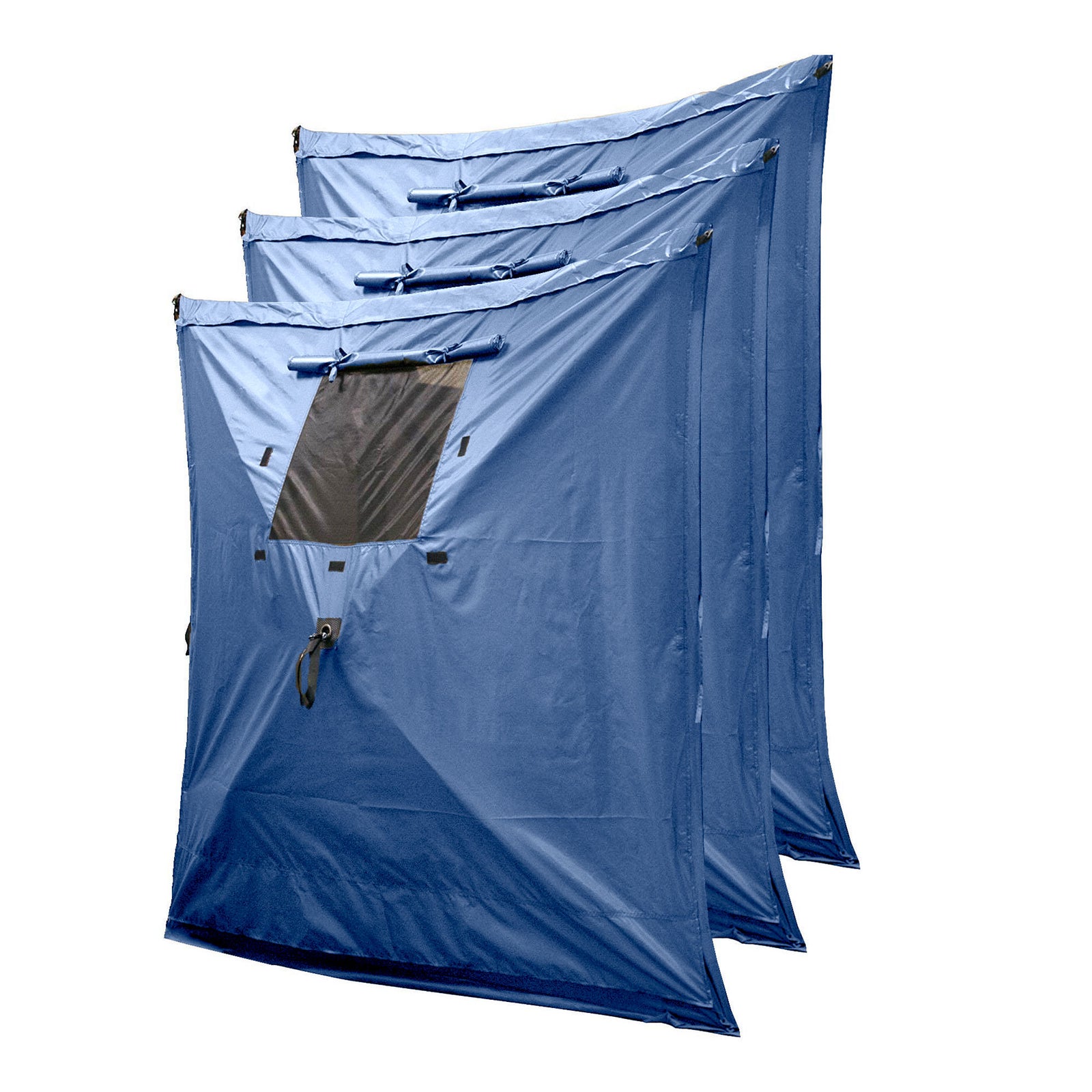 Clam Quick-Set Screen Hub Tent Wind & Sun Panels, Accessory Only, Blue (3 Pack) - VMInnovations