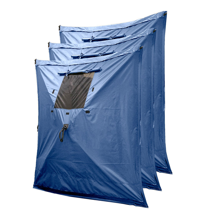 Clam Quick-Set Screen Tent Wind & Sun Panels, Accessory Only,Blue(3pk)(Open Box) - VMInnovations