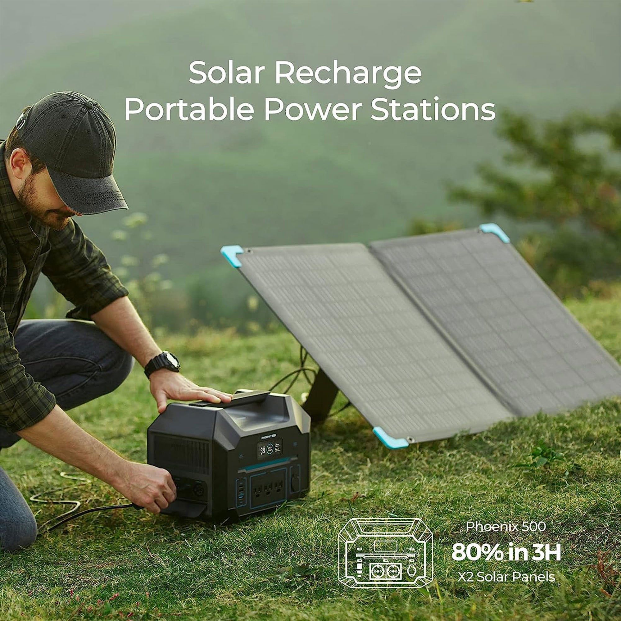 Renogy E.FLEX 120 Watt Foldable Portable Solar Panel w/Kickstand & Case (Used)