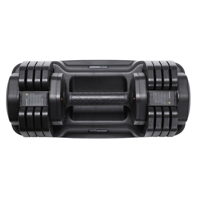 HolaHatha 5 in 1 Adjustable Dumbbell Home Workout Equipment, Black (2 Pack) - VMInnovations