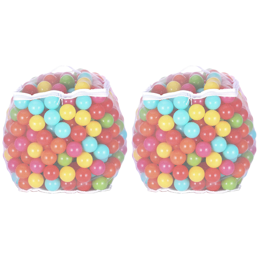 BalanceFrom Fitness 2.3" Play Pit Balls with Storage Bag, Multicolor (2 Pack) - VMInnovations
