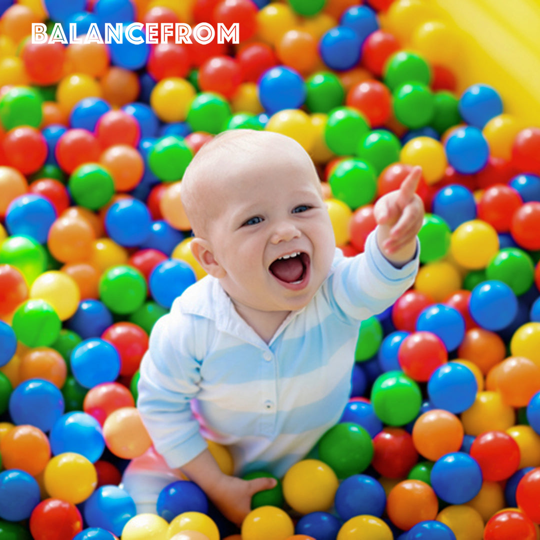 BalanceFrom Fitness 2.3" Play Pit Balls with Storage Bag, Multicolor (2 Pack) - VMInnovations