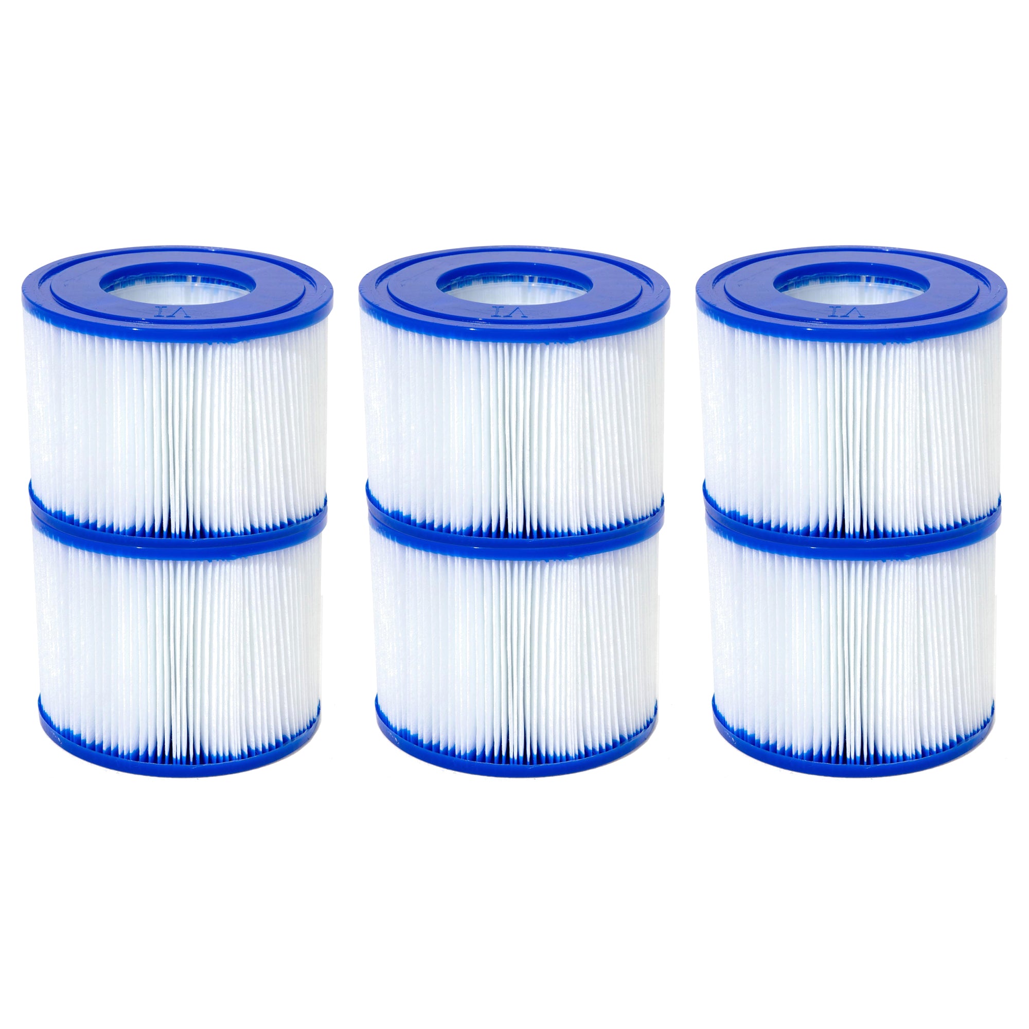 Bestway SaluSpa Type VI Inflatable Hot Tub Replacement Filter Cartridge (3 Pack) - VMInnovations