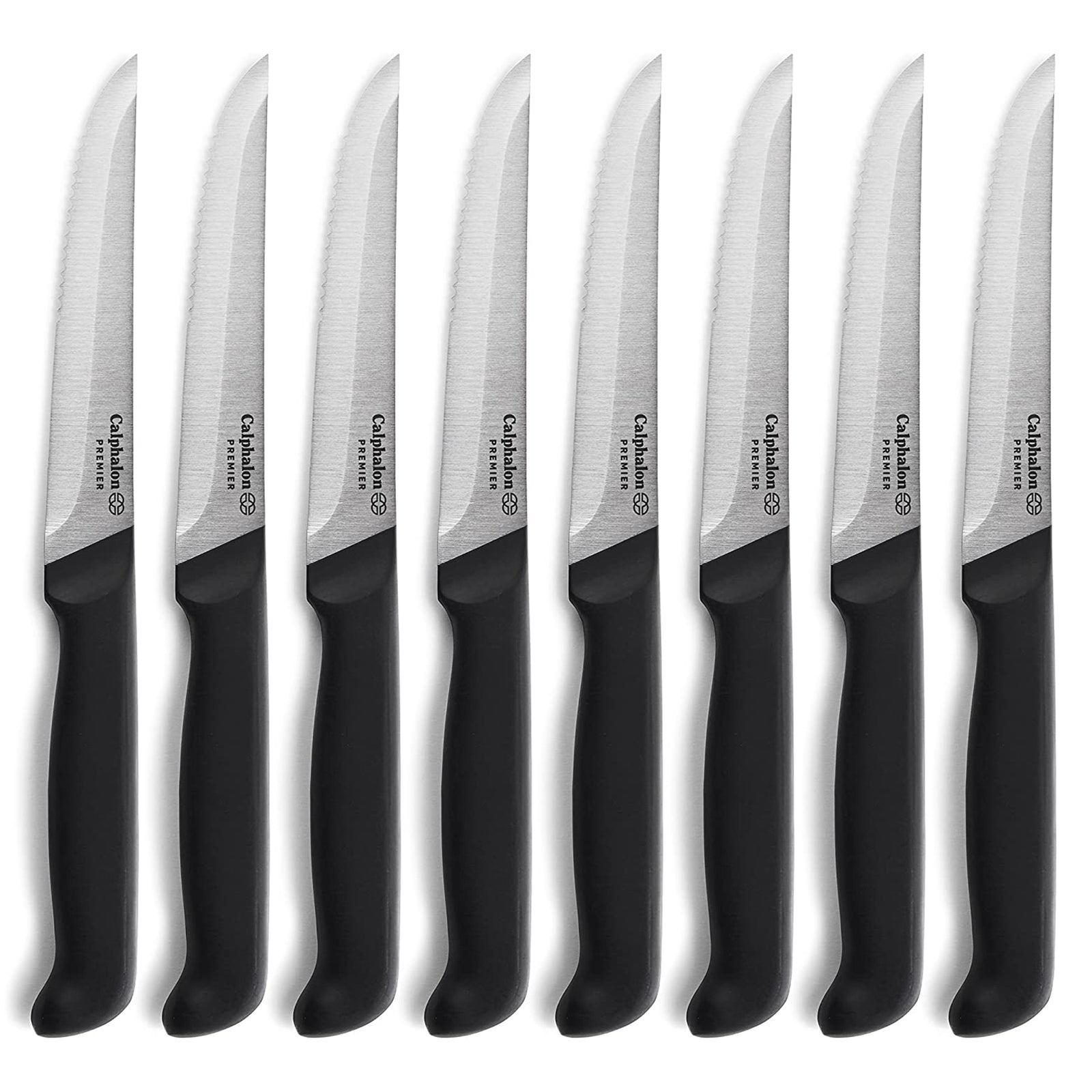 Calphalon Premier Cutlery SharpIN 8 Piece High Carbon Steel Steak Knife Set - VMInnovations
