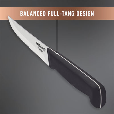 Calphalon Premier Cutlery SharpIN 8 Piece High Carbon Steel Steak Knife Set - VMInnovations