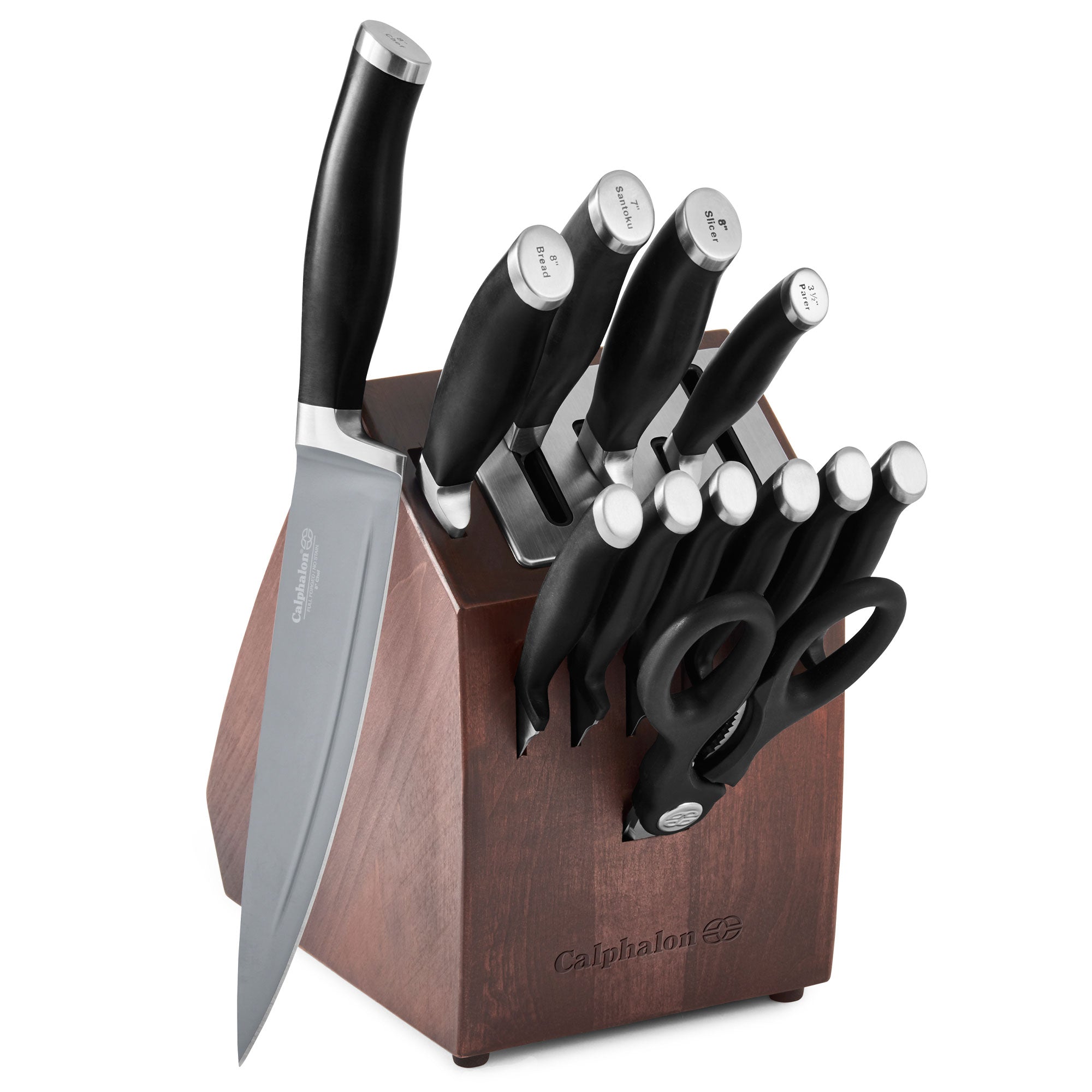 Calphalon Contemporary SharpIN 13 Piece Non Stick Kitchen Knife Cutlery Set - VMInnovations