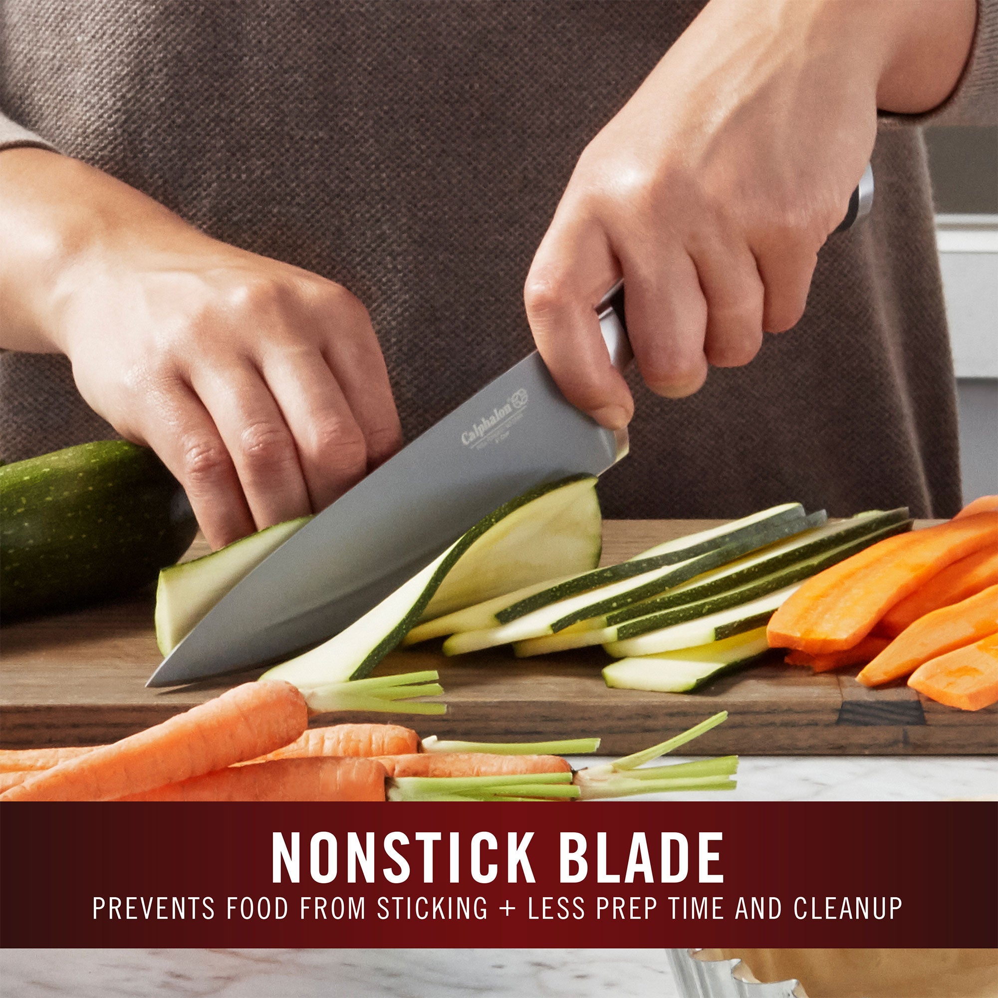 Calphalon Contemporary SharpIN 13 Piece Non Stick Kitchen Knife Cutlery Set - VMInnovations