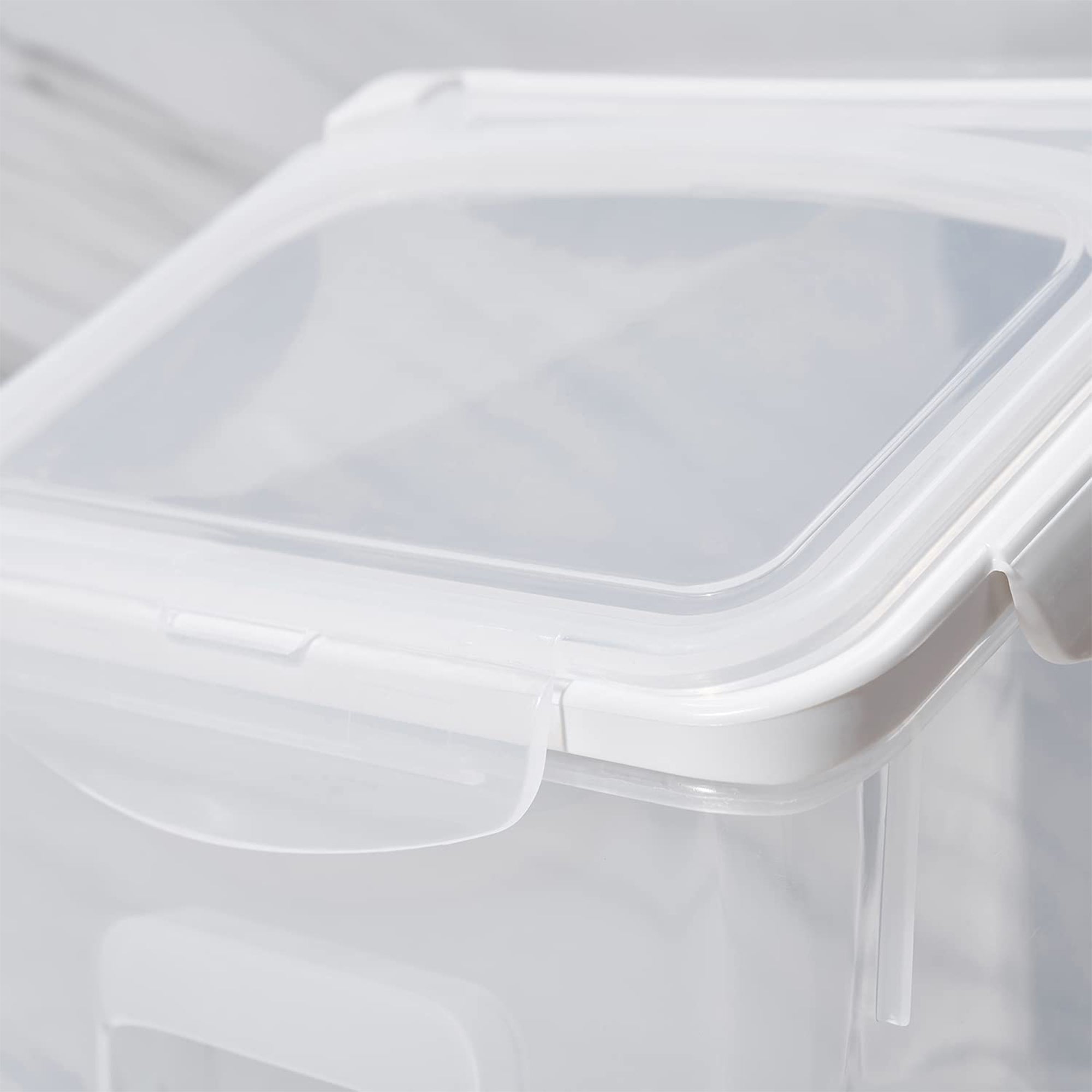 HANAMYA 10 Liter Rice Container with Wheels and Measuring Cup, Clear (Used) - VMInnovations