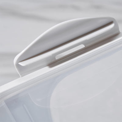 HANAMYA 10 Liter Rice Container with Wheels and Measuring Cup, Clear (Used) - VMInnovations