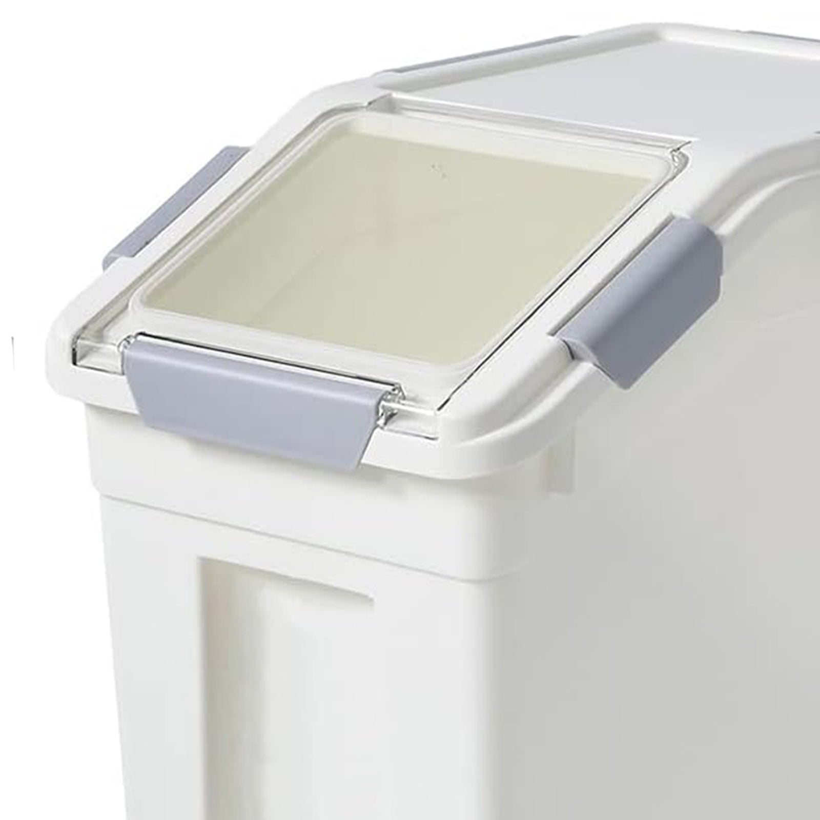HANAMYA 33L Storage Container w/Wheels & Measuring Cup,White(Set of 2)(Used) - VMInnovations