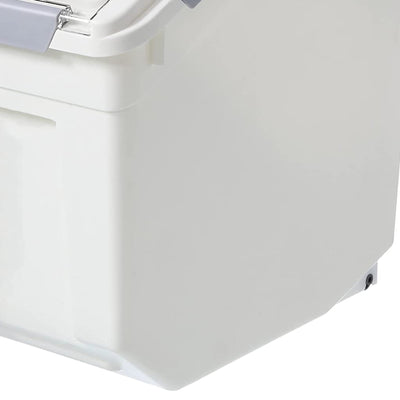 HANAMYA 8L Storage Container with Wheels & Measuring Cup, White(Set of 2) (Used) - VMInnovations