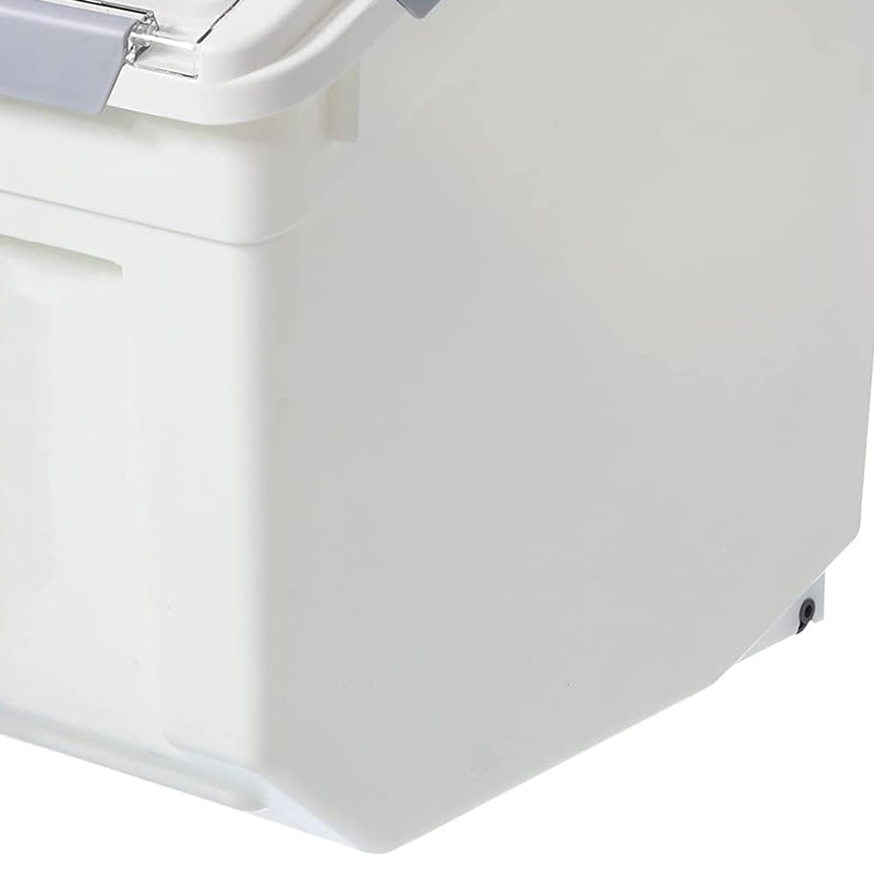 HANAMYA 8L Storage Container with Wheels & Measuring Cup, White(Set of 2) (Used)