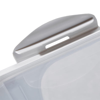HANAMYA 15L Storage Container w/Wheels & Measuring Cup, Clear (Set of 2) (Used) - VMInnovations