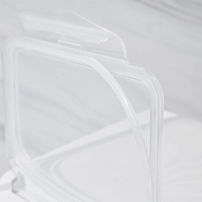 HANAMYA 15L Storage Container w/Wheels & Measuring Cup, Clear (Set of 2) (Used) - VMInnovations