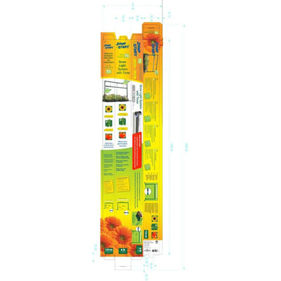 Jump Start 4' T5 Grow System w/ Built-In Timer for Flowers & Plants (Open Box) - VMInnovations