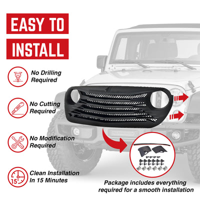 AMERICAN MODIFIED Grille for 2018-2023 Jeep Wrangler JL & Gladiator JT (Used)