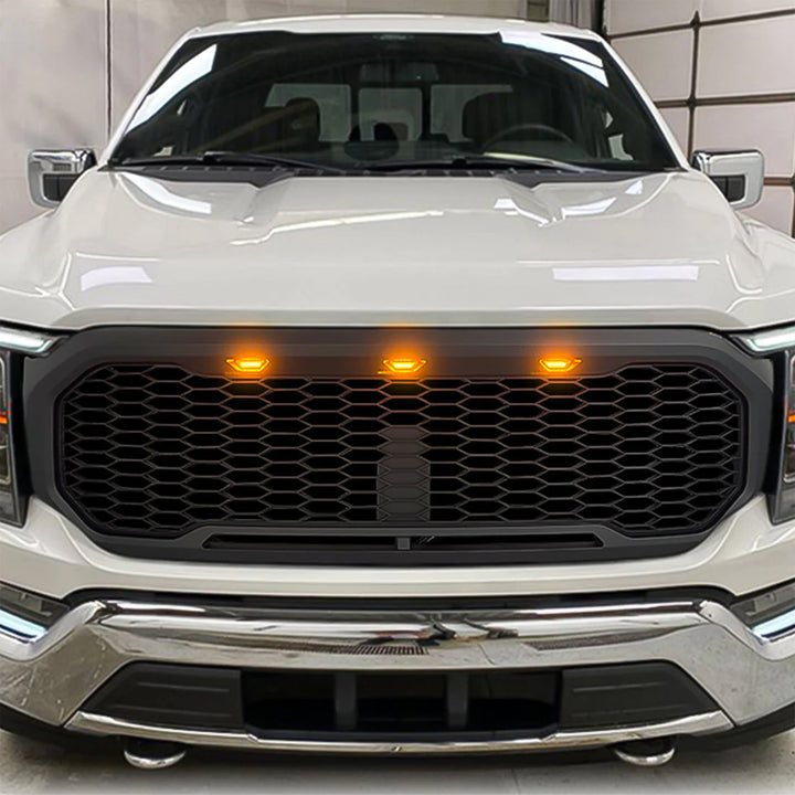 AMERICAN MODIFIED Raptor Style Grille w/Lights for 2021-2023 Ford F150(Open Box)