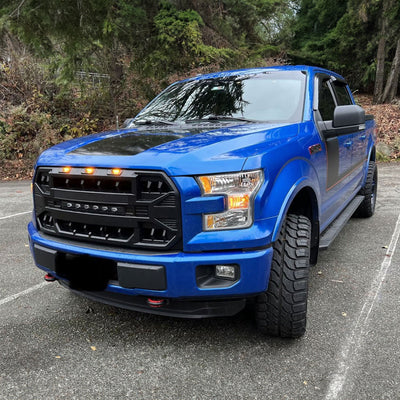 AMERICAN MODIFIED Armor Grille w/Off Road Lights 2015-2017 Ford F150 (Open Box)