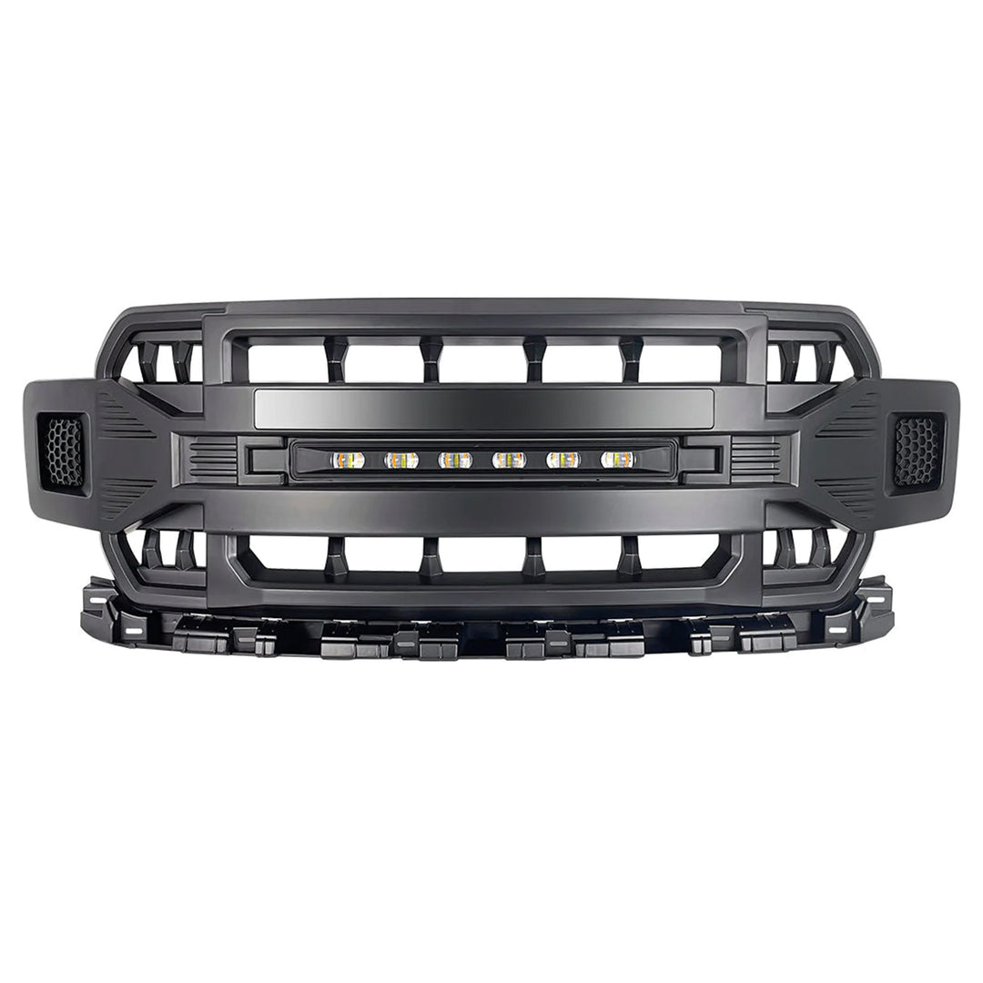 AMERICAN MODIFIED Armor Grille with Off Road Lights for 2018-2020 Ford F150