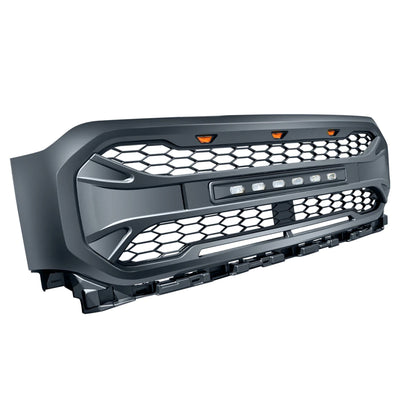 AMERICAN MODIFIED Armor Grille Compatible w/21-23 Ford F150, Black (For Parts) - VMInnovations