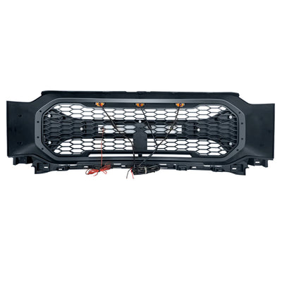 AMERICAN MODIFIED Armor Grille Compatible w/21-23 Ford F150, Black (For Parts) - VMInnovations