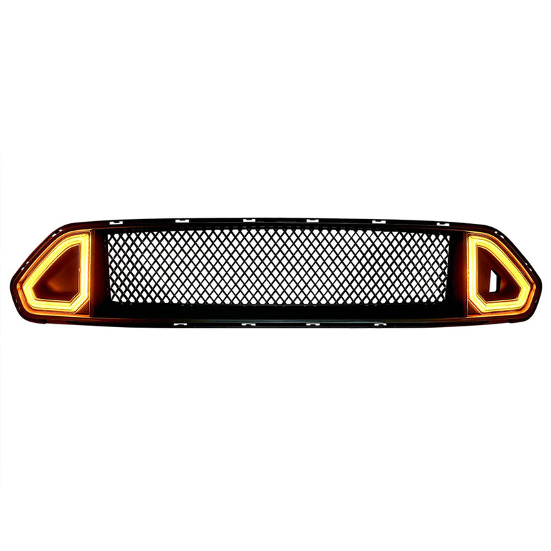 AMERICAN MODIFIED Mesh Upper Grille w/LED DRL for 18-23 Ford Mustangs(Used)