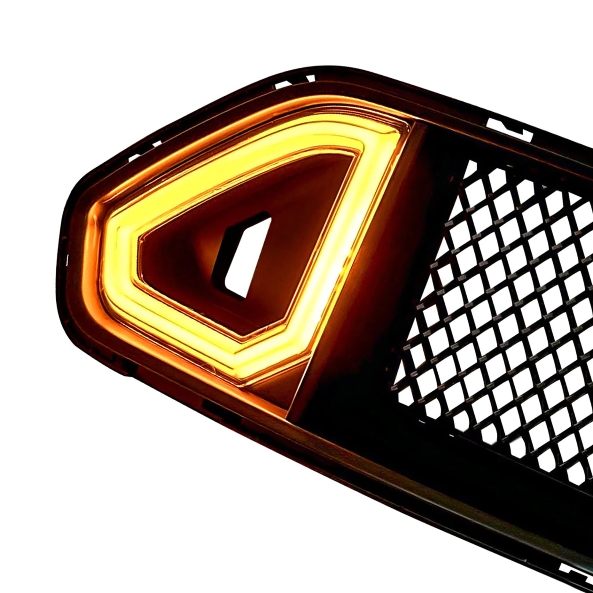 AMERICAN MODIFIED Mesh Upper Grille w/LED DRL for 18-23 Ford Mustangs(Used) - VMInnovations