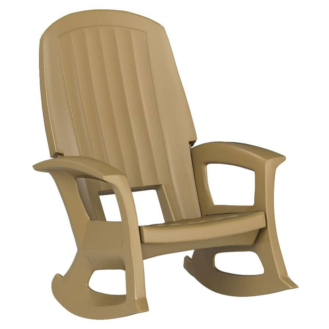 Semco Plastics Rockaway Heavy Duty All Weather Outdoor Rocking Chair (2 Pack)