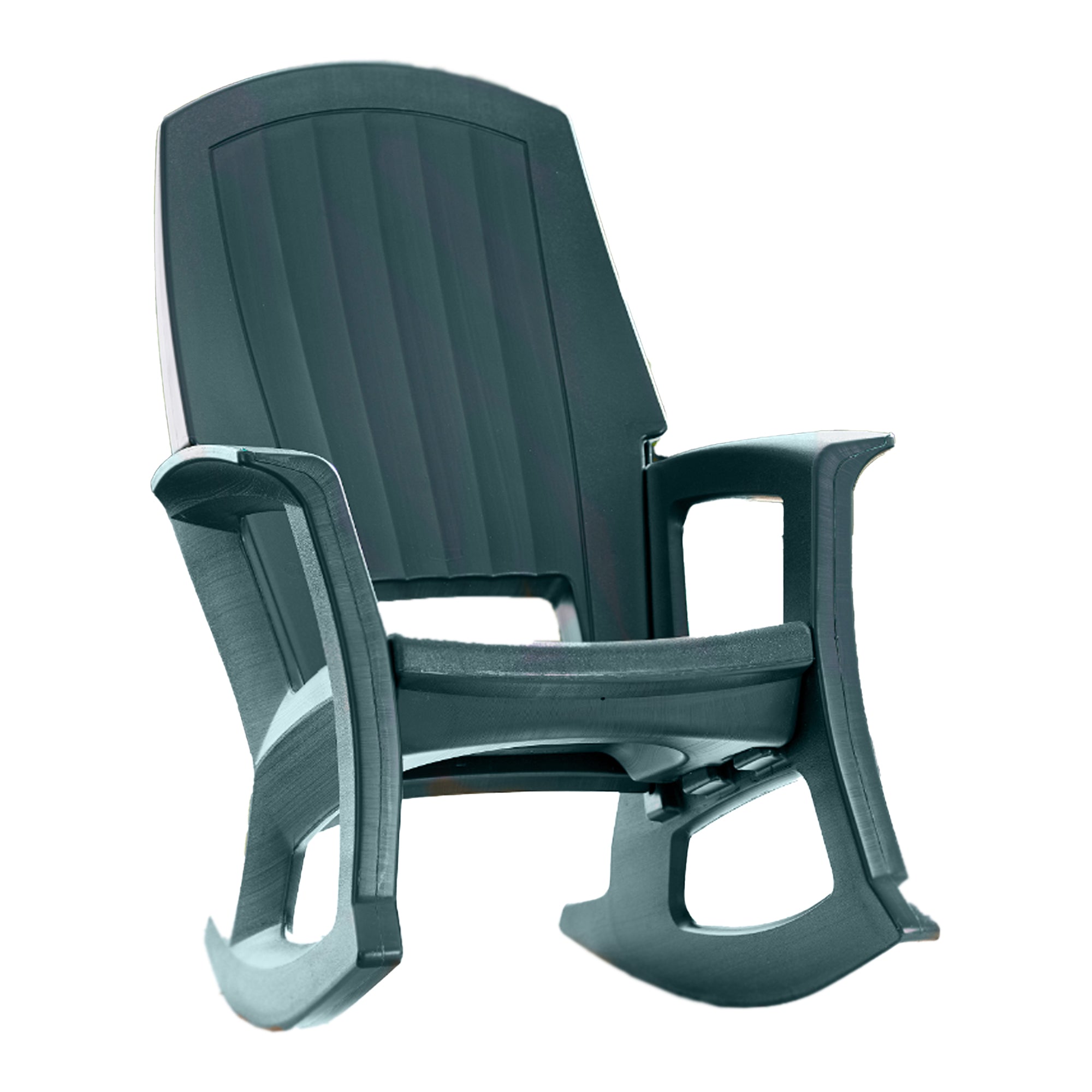 Semco Rockaway Heavy Duty All Weather Outdoor Rocking Chair, Green (4 Pack) - VMInnovations