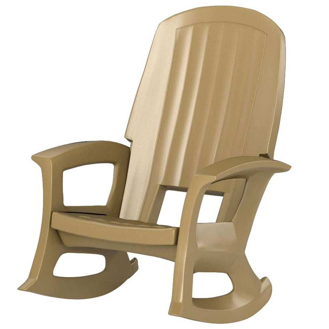 Semco Plastics Rockaway Heavy Duty All Weather Outdoor Rocking Chair (3 Pack)