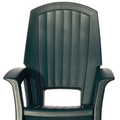 Semco Rockaway Heavy Duty All Weather Outdoor Rocking Chair, Green (2 Pack) - VMInnovations