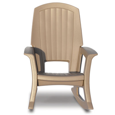 Semco Plastics Rockaway Heavy Duty All Weather Outdoor Rocking Chair (4 Pack) - VMInnovations