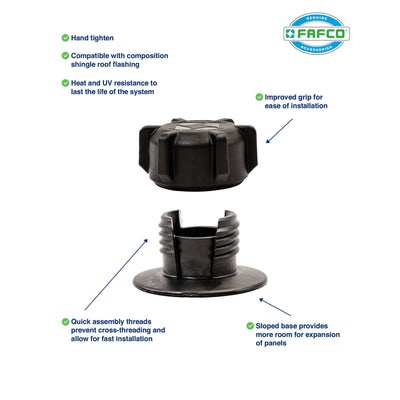 FAFCO 4x12ft Solar Pool Connected Tube (8 Pack) with Panel (8 Pack) & System Kit