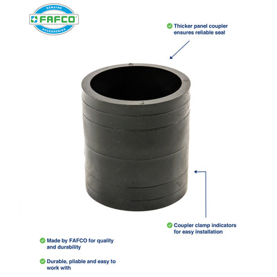 FAFCO 4x12ft Solar Pool Connected Tube (4 Pack) with Panel (4 Pack) & System Kit - VMInnovations