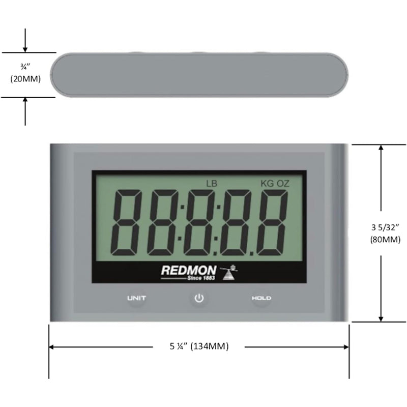 Redmon XL Pet Scale Platform with Remote Display & Storage Carry Bag(For Parts)