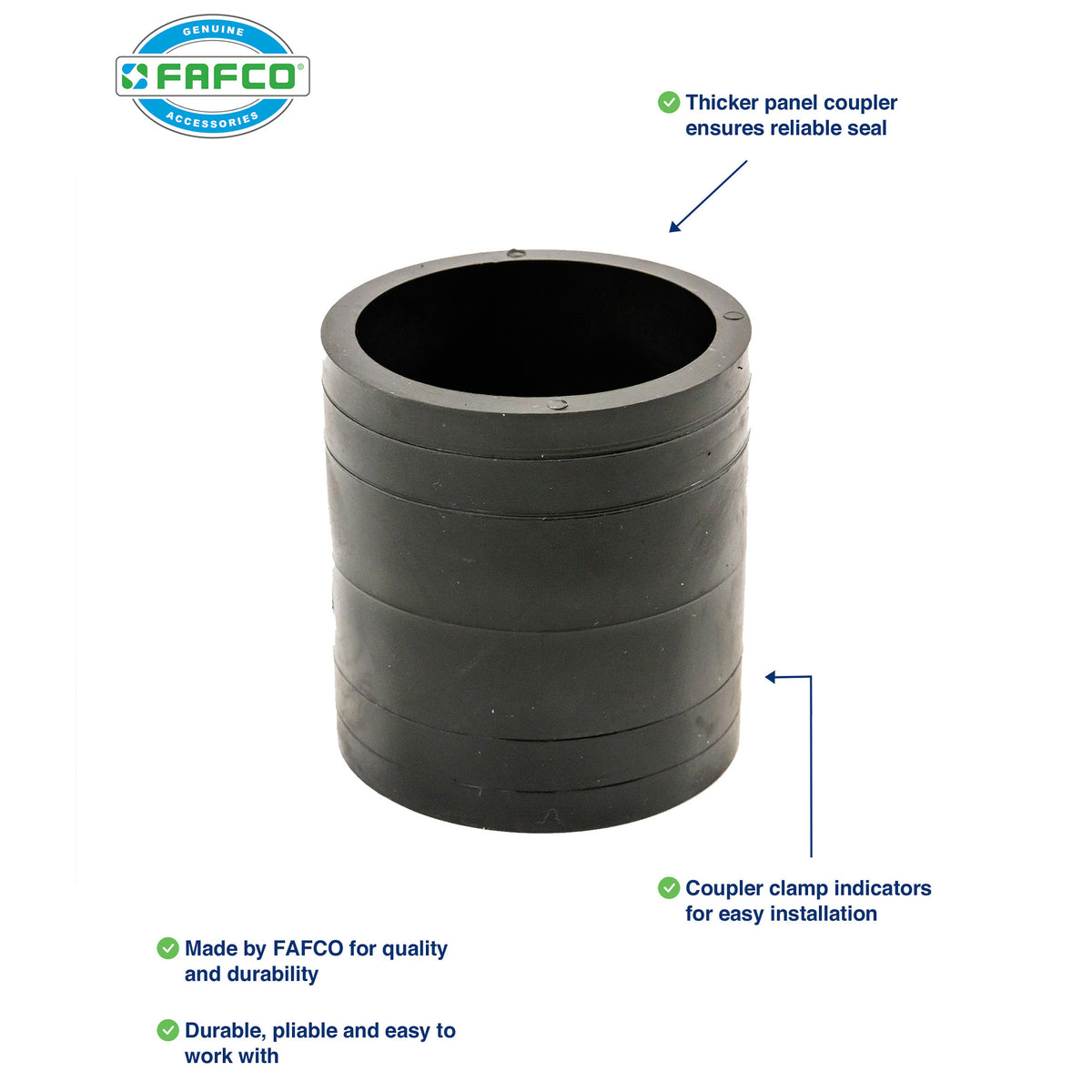FAFCO 4x10ft Solar Pool Connected Tube (6 Pack) with Panel (6 Pack) & System Kit