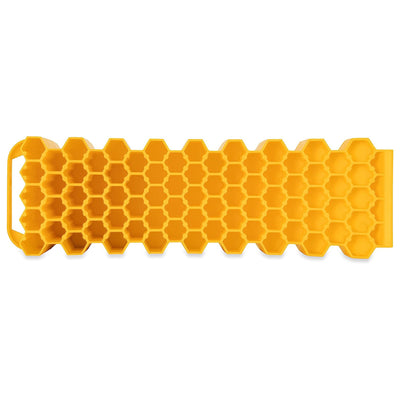 Camco Curved Trailer Aid w/Chock & Pad, 6.5" Lift, Yellow (For Parts) - VMInnovations