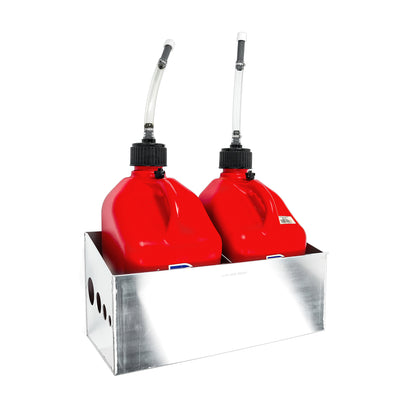 Camco Black Boar Aluminum Double Fuel Jug Storage Container for Enclosed Trailer - VMInnovations
