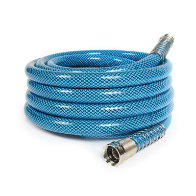 Camco TastePURE 25 Ft No Kink Heavy Duty PVC Drinking Water Hose, Blue(Open Box)