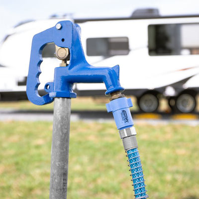 Camco TastePURE 25 Ft No Kink Heavy Duty PVC Drinking Water Hose, Blue(Open Box) - VMInnovations