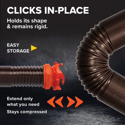 Camco 20 Foot RV Sewer Hose Kit with Pre Attached Bayonet Fittings (Open Box)