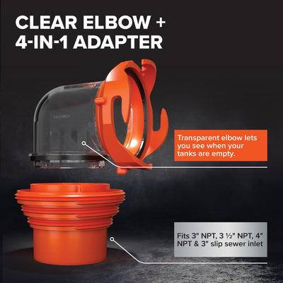 Camco 20 Foot RV Sewer Hose Kit with Pre Attached Bayonet Fittings (Open Box)