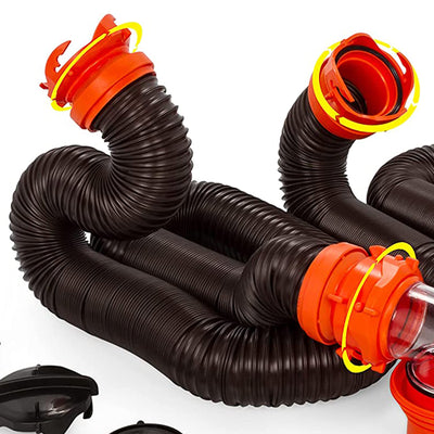 Camco RhinoFLEX 20 Ft RV Sewer Hose Kit w/Pre Attached Bayonet Fittings (Used)